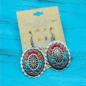 Colorful Concho Earrings